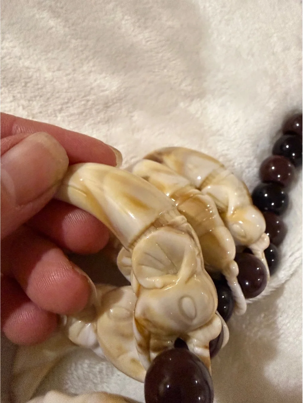 Amscan brand Witch Doctor necklace brown with elephant tusks
